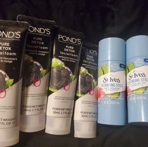 Ponds and st Ives face washes